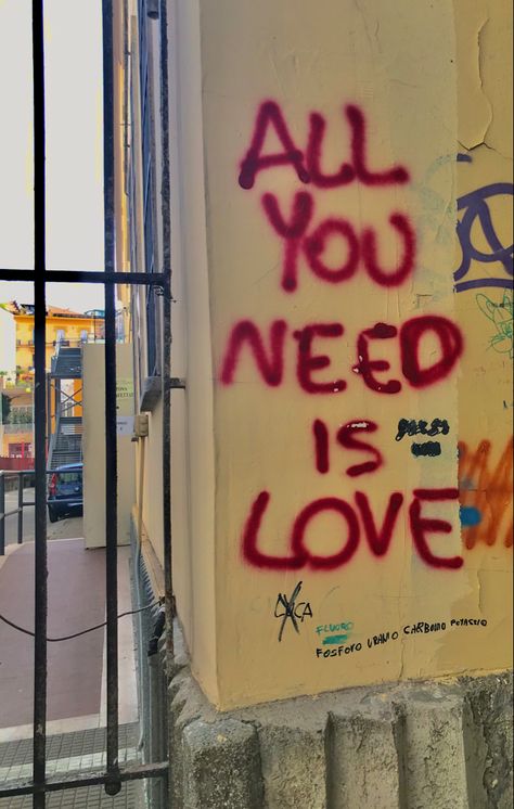 Teen Romance Quotes, All Need Is Love, Nyc Street Art, Graffiti Quotes, Love Graffiti, Romance Quotes, Spoken Words, My Kind Of Love, Plant Aesthetic