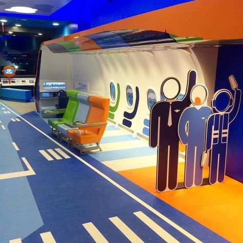 Airport Activation, Children Hospital Design, Airport Theme, Plane Photos, Aviation Decor, Airplane Birthday Party, Jfk Airport, Children Hospital, Playground Design