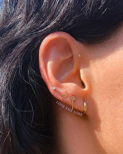 Our brand new blog "Loving The Lobe: Ear Piercing Styles You Probably Haven’t Heard Of" is now live at FreshTrends.com/blog 👀 4th Lobe Piercing, High Lobe Piercing, Earring Styling, Piercing Styles, Triple Lobe Piercing, Least Painful Piercings, Double Lobe Piercing, Piercing Lobe, New Ear Piercing