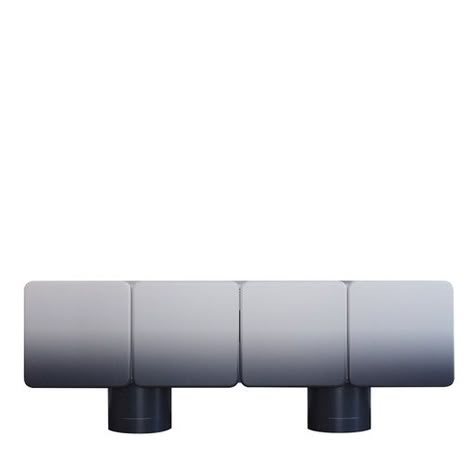 This elegant sideboard features four rounded doors with soft-closing hinges and two stylish round legs. Its design includes beautifully rounded fronts and angles, adding a touch of sophistication also enriched by the internal drawer and shelves. The matte lacquered finish with a handmade effect "Gradient" - the blur of color from Black Blue to Greige - provides a smooth and contemporary look. Gradient Furniture, Sideboard Modern, Dresser Shelves, Contemporary Sideboard, Wallpaper Walls Decor, Mediterranean Decor, Outdoor Armchair, Tabletop Accessories, Swivel Armchair