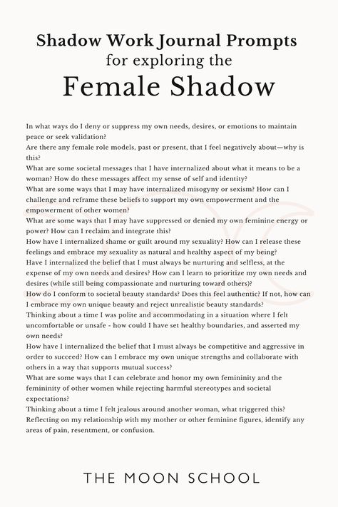 Shadow Journal Aesthetic, Dark Shadow Questions, Dark Feminine Questions, Divine Female Energy, Womb Shadow Work, Shadow Work For Betrayal, Divine Feminine Shadow Work Prompts, Lilith Journal Prompts, Divine Feminine Shadow Work