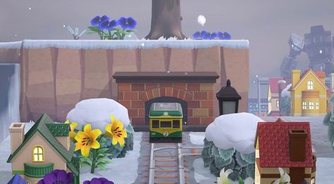 Acnh Tunnel, Acnh Train, Bug Images, Acnh Inspiration, Train Tunnel, Animals Crossing, Ac New Leaf, Acnh Ideas, Formal Garden