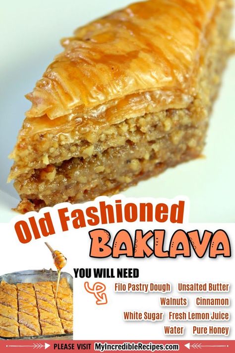 Recipes From Heaven Best Baklava Recipe, Recipes Using Crescent Rolls, Crescent Roll Dessert, Crescent Recipes, Baklava Recipe, Homemade Dinner Recipes, Crescent Roll Recipes, Crescent Roll, Homemade Dinner