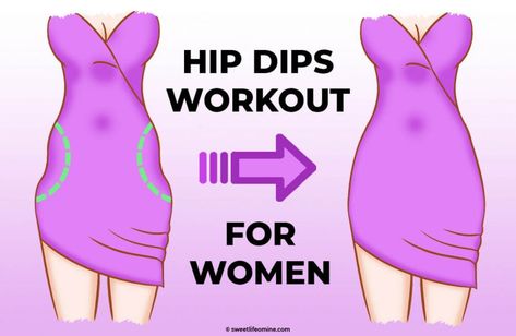 Everybody doesn't have hip dips and YAI for them. But, if you do and it is a problem for you, this is your chance to know how to remove them at home once and for all! Women With Hip Dips, Hip Dip Outfit Ideas, Hip Dips Workout, Dips Workout, Workout For Women At Home, Dip Workout, Hips Dips, Lower Back Exercises, Workout For Women