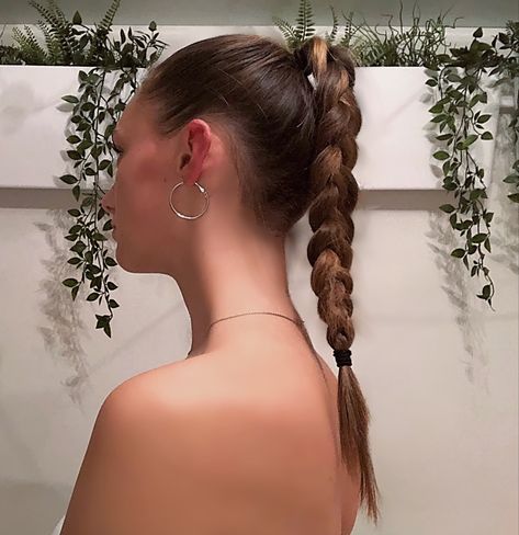 Slicked Back Plait, Plaits Ponytail Hairstyles, Ponytail Plait Hairstyles, Slick Back Plait Ponytail, Slick Back Plait, Plait Ponytail, Ponytail Plait, Plait Hairstyles, Plaited Ponytail