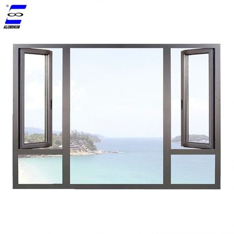 aluminum casement window new designs customized color Modern Windows Exterior, Modern Windows Design, Aluminum Windows Design, Sliding Window Design, Modern Windows And Doors, Aluminium Door Design, Modern Window Design, Aluminum Windows, Windows Design