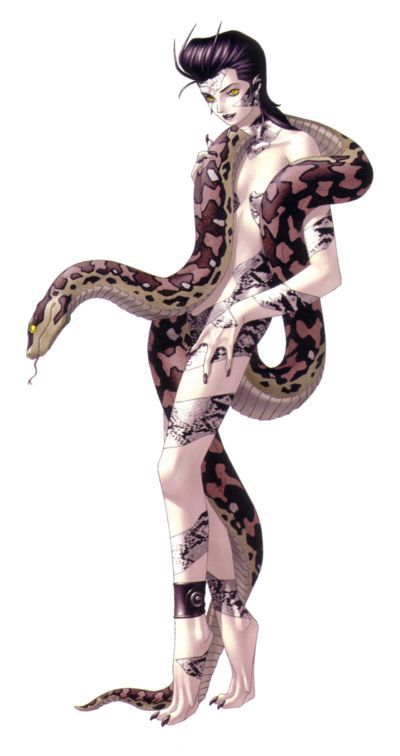 Lilith SMT Comics Illustration, Shin Megami Tensei Persona, Megami Tensei, Shin Megami Tensei, Demon Art, Monster Design, A Snake, Character Design Male, Dark Fantasy Art