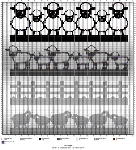 Duplicate Stitch Patterns, Sheep Grid Pattern, Knitting Charts Animal, Colorwork Knitting Patterns, Fair Isle Chart, Colorwork Chart, Knitting Paterns, Fair Isle Knitting Patterns, Colorwork Knitting