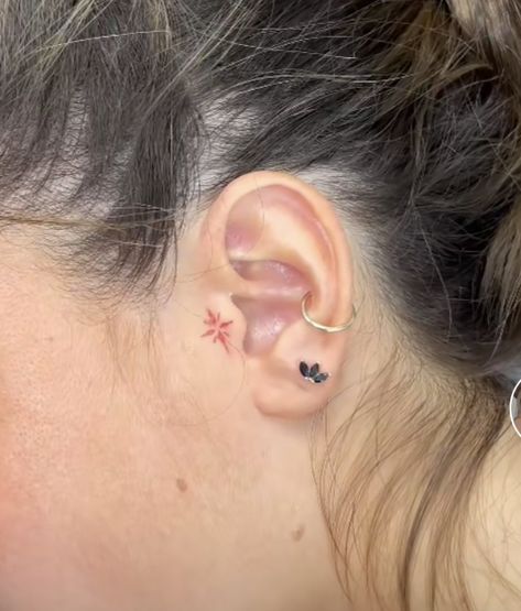 Feminine Face Tattoo, Tragus Tattoo, Body Journal, Inner Ear Tattoo, Small Face Tattoos, Face Tattoos For Women, The Best Tattoos, Finger Tattoo For Women, Self Love Tattoo