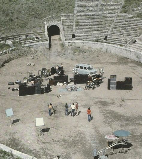 Pink Floyd on Instagram: "#liveatpompeii ❤️‍🩹" Pink Floyd Pompeii, Italy October, David Gilmour Pink Floyd, Pompeii Italy, Richard Williams, David Gilmour, Pompeii, Pink Floyd, Album Covers