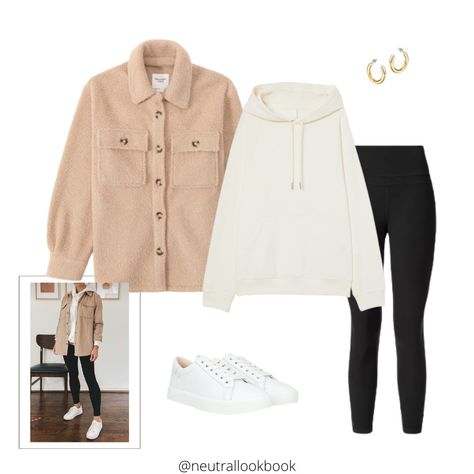 Beige Shacket Outfit, Beige Shacket, Shacket Outfit Women, Neutral Winter Outfit, Shacket Outfit, Accessory Inspo, Neutral Outfits, Wardrobe Capsule, Winter Neutral