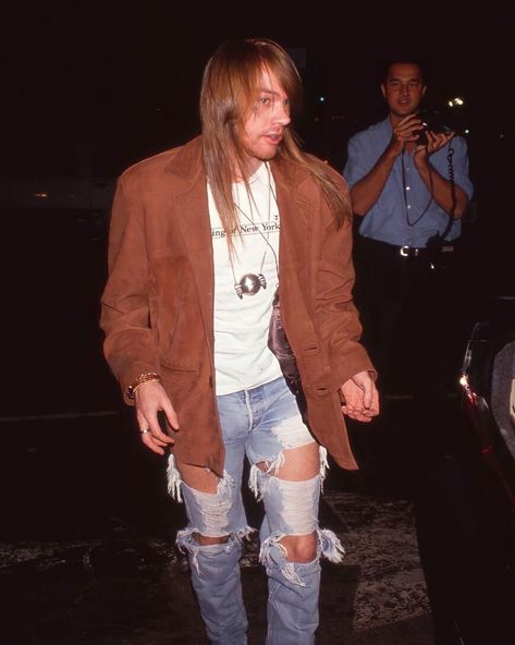 Rosé 90s, Rose Comfort, Strange Music, Rose Jeans, Duff Mckagan, Axl Rose, Rose Fashion, My Heart Is Breaking, Ripped Jeans