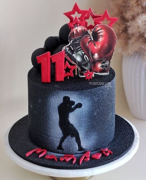 Boxing Birthday Cakes For Men, Birthday Cake Beer, Birthday Cake For Boyfriend, Cake Design For Men, Unique Cakes Designs, Cake For Boyfriend, Ring Cake, Cake Models, Beer Cake