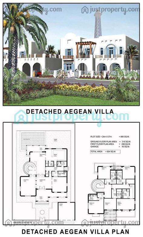 Greek House Floor Plan, Greek House Plans, Spanish Villa Floor Plans, Sims Exterior, Mediterranean Floor Plans, Manor Floor Plan, Santorini House, Villa Modern, Sims Inspiration