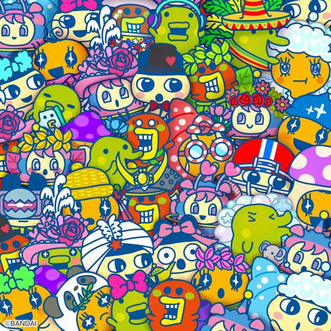 Tamagotchi Wallpaper, Uni Wallpaper, Tamagotchi Characters, Cute Tamagotchi, Fox Wallpaper, Virtual Background, Doodle Books, Iphone Wallpaper Kawaii, Wallpaper Cute