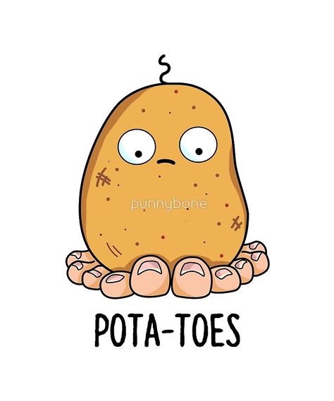 Garden Humor, Punny Puns, Funny Food Puns, Funny Gardening, Cute Potato, Food Pun, Loving People, Animal Puns, Cute Puns