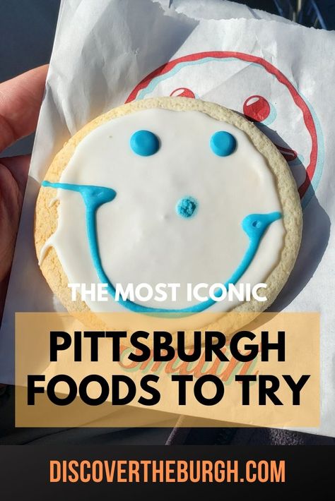 If you are looking for iconic Pittsburgh foods, look no further. This guide has some of the most famous in the city!  #pittsburgh #pennsylvania #visitpittsburgh #visitpgh #pgh #visitpa #restaurants #food #iconicfood Pittsburgh Salad, Primanti Brothers, Pittsburgh Food, Klondike Bar, Square Pizza, Visit Pittsburgh, Pepperoni Rolls, Ice Cream Place, Heinz Ketchup