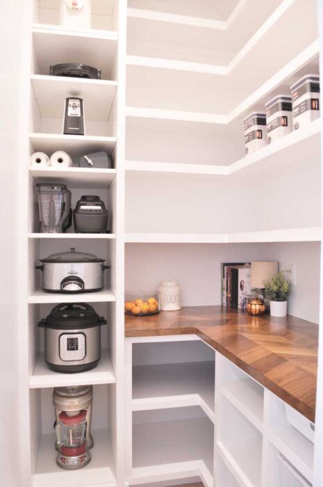 Galley Pantry, Galley Kitchen Pantry, Walk In Pantry Ideas Layout, Walk In Pantry Ideas, Narrow Pantry, Pantry Ideas, Galley Kitchen, Walk In Pantry, Kitchen Pantry