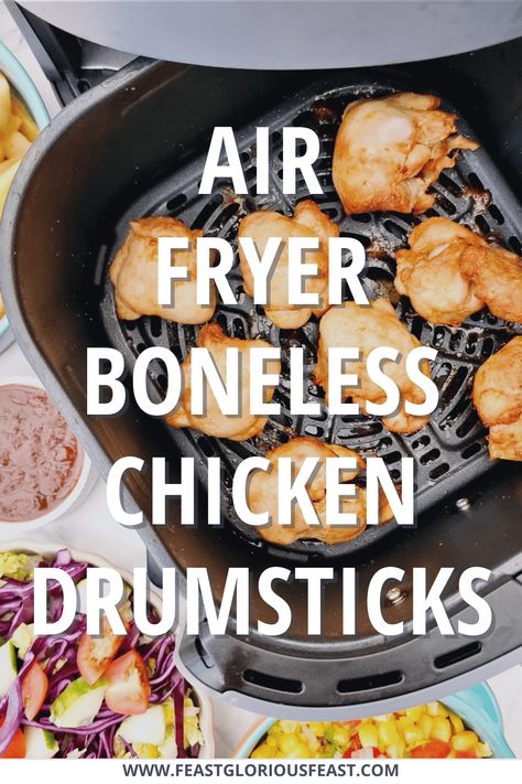 These Air Fryer Chicken Drumstick Fillets are a quick and easy way to cook these economic chicken fillet pieces. The air fryer ensures that they cook evenly and stay perfectly juicy whether you plan to season and serve as is or add them to another dish. ​ ​#FeastGloriousFeast Asian Chicken And Rice, Ways To Prepare Chicken, Chicken Stews, Fried Chicken Drumsticks, Bowl Of Rice, Chicken Drumstick, Chicken Fillet, Air Fried Chicken, Fried Chicken Wings