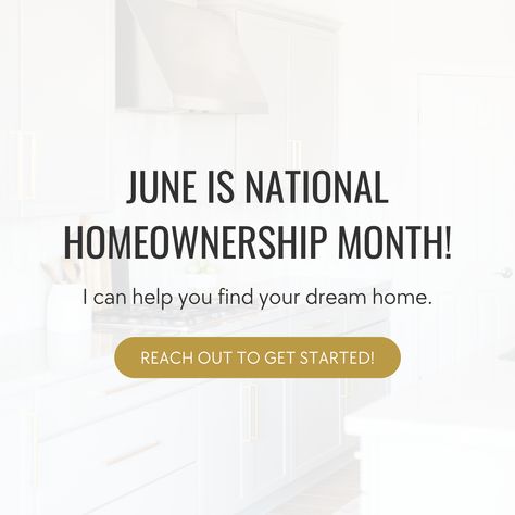 June is National Homeownership Month! If you've been preparing to purchase a home, I can help guide you on your next steps. 🔑 In a competitive market like ours, it's important to be prepared before starting your home search. Today, I'm sharing 6 ways to prepare as a homebuyer in our market. 1. Have your finances in order (down payment, closing costs, move-in expenses) 2. Get pre-approved by a lender before starting your search ✅ 3. Be ready for competition with other buyers 🏆 4. Be ready t National Homeownership Month, June Real Estate Marketing, Realtor Goals, Real Estate Marketing Quotes, Real Estate Marketing Plan, Real Estate Marketing Strategy, Real Estate Fun, Mexico Real Estate, Realtor Social Media