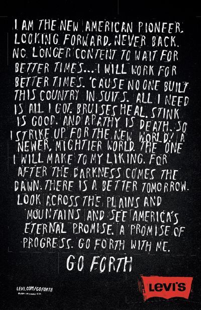 levi's Explorer Archetype, Tagline Ideas, Brand Manifesto, Tan House, Fitness Branding, Copy Ads, Brand Storytelling, Great Ads, Walt Whitman