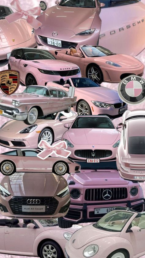 Range Rover Pink, Bmw Rose, Pink Cars, Range Rover, A Girl, Bmw, Range, Collage, Cars