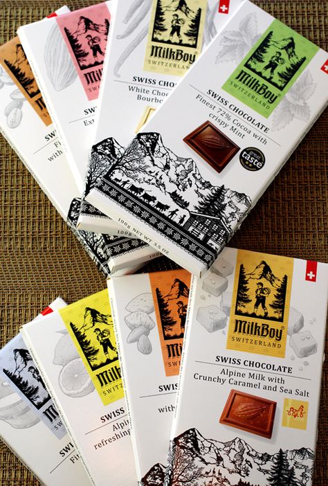 Reveling In Milkboy Swiss Chocolates | Food Gal Nestle Crunch, Caramel Toffee, Oleh Oleh, Swiss Chocolate, Crunch Bar, Vanilla Milk, Mint Cookies, Candied Ginger, Japanese Snacks