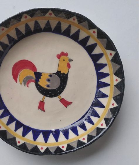 Chicken Pottery Painting, Painting Ceramics Ideas, Poetry Painting, Pottery Cafe, Ceramic Cafe, Diy Pottery Painting, Flower Pot Art, Paint Your Own Pottery, Pottery Painting Designs