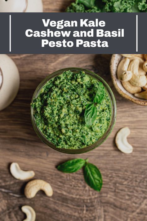 Cashew Basil Pesto, Salt Free Recipes, Basil Pesto Pasta, Basil Pesto Recipes, Plant Based Recipes Dinner, Vegan Dinner Recipes Easy, Kale Pesto, Plant Based Diet Recipes, Plant Based Dinner