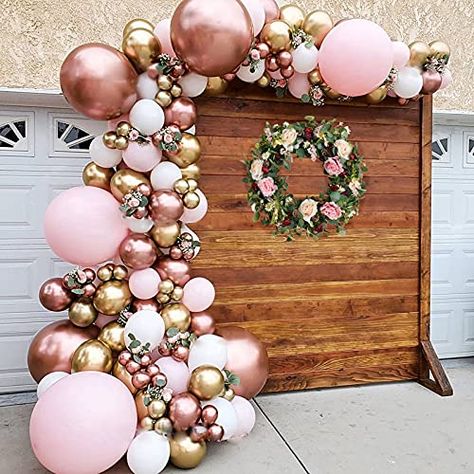 Balloon Wreath, Deco Ballon, Garland Wedding Decor, Balloon Chain, Gender Reveal Balloons, Rose Gold Balloons, Balloon Stands, Garland Arch, Birthday Party Balloon