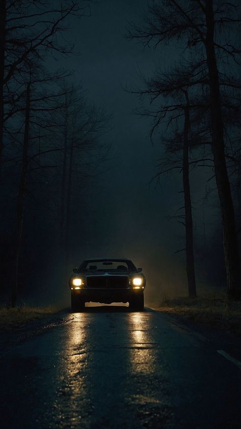 Wallpaper Car, The Dark Night, Trees Forest, Paris Apartments, Car Headlights, Dark Night, Car Wallpapers, Stables, Light In The Dark