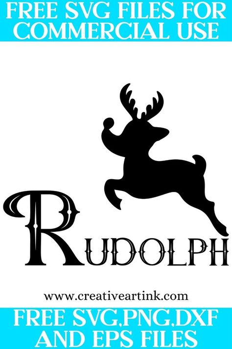 Rudolph Svg, Cupid Svg, Reindeer Names, Free Svg Files, Free Svg Cut Files, Do It Yourself Projects, Cricut Cut Files, Svg Free Files, File Free