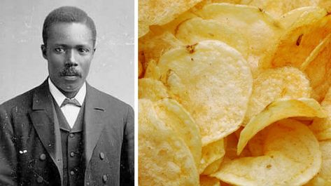 George Crum, African American Inventors, Ny Restaurants, Potato Chip, Food History, Saratoga Springs, A Chef, History Facts, Potato Chips