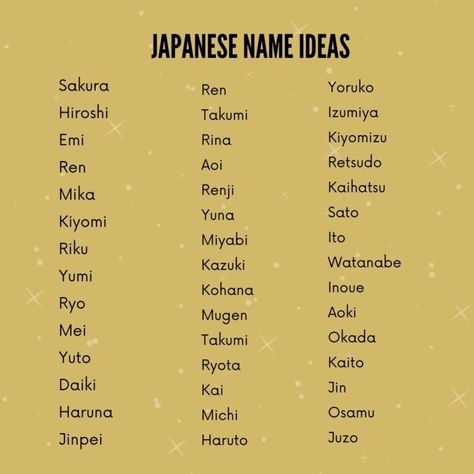 135 Japanese Name Ideas With Meaning - Brand Peps Good Japanese Names, Japanese Ideas Name, Rp Names Ideas Japanese, Unique Japanese Names For Boys, Asian Last Names For Characters, Japanese Oc Names, Japanese Cute Name, Aesthetic Japanese Names With Meaning, Japanese Names With Dark Meaning