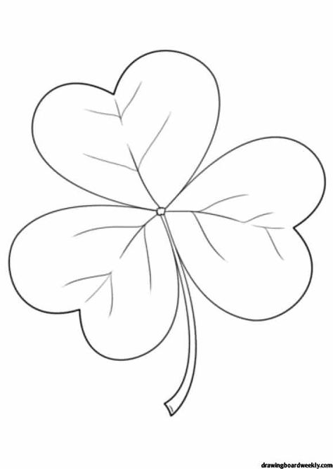 Shamrock Coloring Page - A clover (Shamrock) is a new twig, used as a symbol of Ireland. It is said that Saint Patrick, the patron saint of Ireland, used it as a metaphor for ... Shamrock Art, Shamrock Template, Saint Patricks Day Art, Wood Burning Patterns Stencil, St Patricks Day Crafts For Kids, Flag Coloring Pages, Irish Shamrock, Coloring Sheets For Kids, St Patrick's Day Crafts