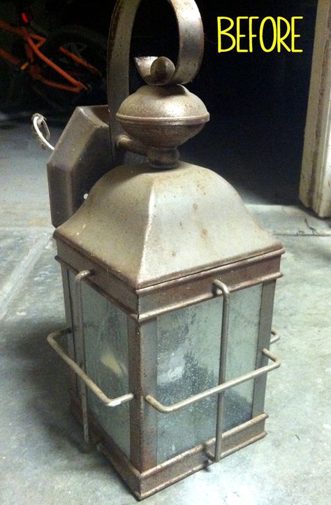 Turn an old broken porch light into a chic and stylish patio lantern planter… Old Light Fixtures Repurpose, Outside Porch Lights, Poles For Outdoor Lights, Exterior House Lights, Colorful Gardens, Outdoor Deck Decorating, Plastic Spoon Crafts, Outdoor Porch Lights, Patio Lanterns