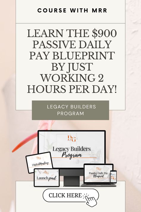 Master the art of digital marketing with the Legacy Builders Program. Learn how to create and sell digital products and augment your income. Perfect for beginners or experienced professionals aiming to enhance their skills. You'll discover the best small business ideas, use social media platforms like Instagram, TikTok, and Pinterest to maximize your reach, and unlock the secret to earning $900 in passive income daily, just by working 2 hours from home. Legacy Builders Program, Top Small Business Ideas, Digital Marketing Logo, Top Business Ideas, Small Business Idea, Small Business Online, Online Business Tools, Best Small Business Ideas, Digital Entrepreneur