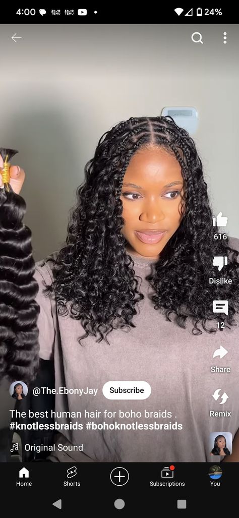 Boho Braids, Be A Nice Human, Box Braids, Human Hair, Braids, Good Things, Human, The Originals, Hair