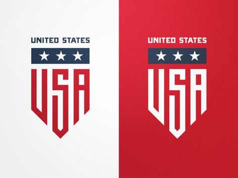 USA Badge by Fraser Davidson Logo Tipografi, Desain Merek, Typographie Inspiration, Sports Badge, Inspiration Logo Design, Soccer Logo, Sports Logo Design, Badge Logo, Badge Design