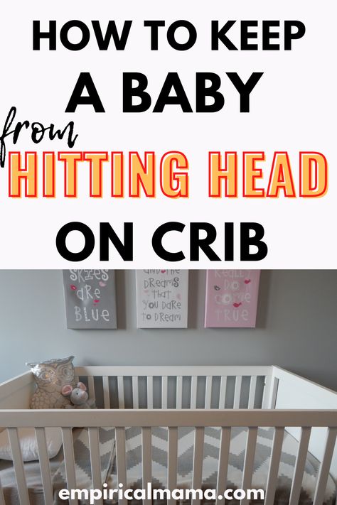 It is common for babies to fidget during sleep. But it is worrisome when they hit their head agaist crib. Read on to learn 2 ways to keep a baby from hitting head on crib without risking their safety in crib. Baby Sleeping Temperature, Baby Routines, Baby Sleeping Bag Pattern, Hit Head, Crib Safety, Montessori Climbing, Wooden Cribs, Sleeping Cots, Newborn Needs