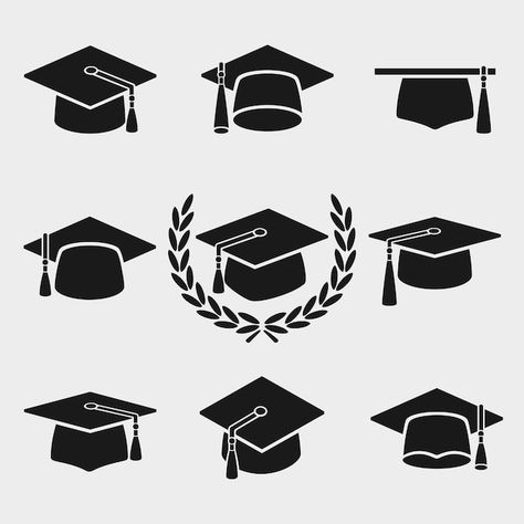 Conjunto de gorro de graduación vector | Premium Vector #Freepik #vector #graduation-cap #birrete-diploma #birrete #fondos-grado Celebration Design, Graduation Cap, Vector Stock, Illustration Vector, Premium Vector, Stock Illustration, Stock Vector, Vector Images, Vector Illustration