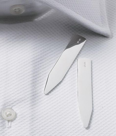 How to Make Instant Dress Shirt Collar Stays Dress Shirt Collar, Layering Techniques, Metal Collar, Mens Fashion Casual Shoes, Preppy Men, Best Dress, Collar Stays, Bespoke Tailoring, Well Dressed Men