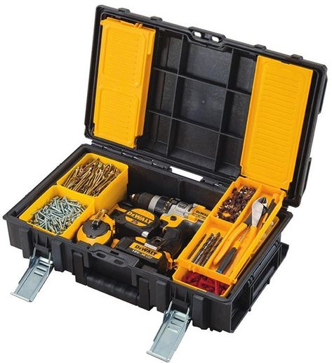 Dewalt Tool Box, Dewalt Storage, Mobile Tool Box, Dewalt Tough System, Dewalt Tstak, Small Tool Box, Rolling Tool Box, Dewalt Tools, Tool Box Organization