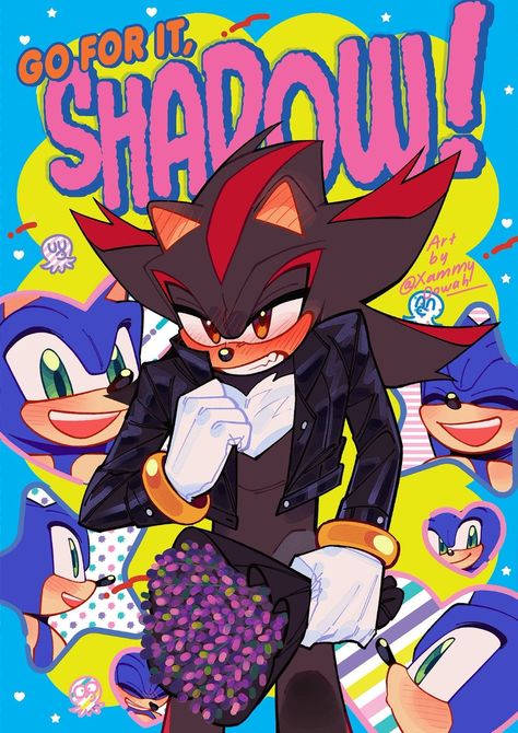 Xammyoowah Sonadow, Sonic X Shadow Fanart, Sonic And Friends, Sonic The Movie, Sonic Videos, Shadow Sonic, Hedgehog Movie, Sonic Funny, Sonic Fan Characters