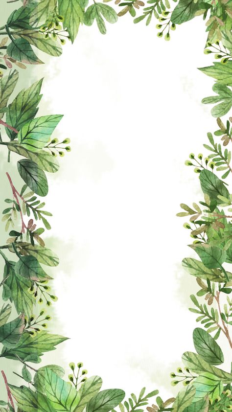 Botanical Background, Background Plants, Plants Background, Herb Background, Background Leaf, Green Plants Background, Green Watercolor Background, Green Water Colour Background, Green Leafs Background