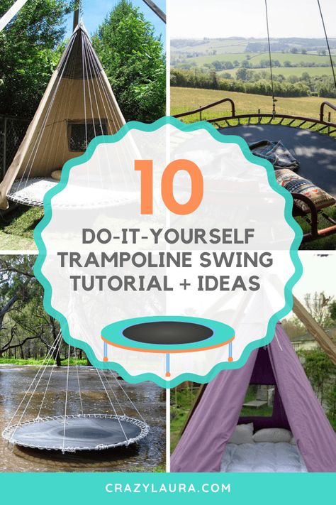 A DIY Trampoline Swing is simply a brilliant way to combine sustainability and style while adding a playful touch to your backyard. #DIY #Trampoline #Swing Repurpose Trampoline Mat, Repurposing Trampoline Ideas, Diy Old Trampoline Ideas, Diy Trampoline In Ground, Recycled Trampoline Ideas Diy, Old Trampoline Ideas Diy, Repurposed Trampoline Ideas, Repurpose Trampoline Ideas, Trampoline Repurpose Ideas