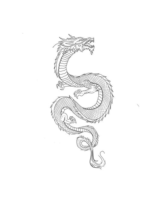 Dragon Tattoo Geometric, Asian Dragon Tattoo Designs, Rib Tattoo Stencil, Arm Decorations, Dragon Tattoo On Ribs, Dragon Arm Tattoo, Dragon Tattoo Simple, Dragon Tattoo Outline, Dragon Hand Tattoo