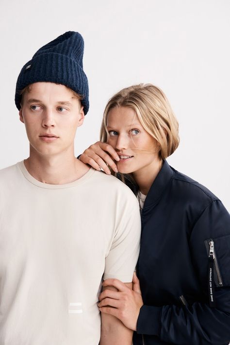 Model siblings Toni and Niklas Garrn unveil their genderless capsule collection, EQL - Vogue Brother Sister Photography, Unisex Fashion Style, Brother Sister Photos, Gender Neutral Outfits, Spring Shoot, Sister Photography, Sibling Poses, Mode Editorials, Neutral Outfits