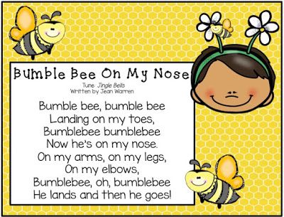 Bee Poem, Preschool Circle Time Activities, Plan Bee, Insects Preschool, Bee Themed Classroom, Bee Activities, Bee Classroom, Classroom Songs, Songs For Toddlers