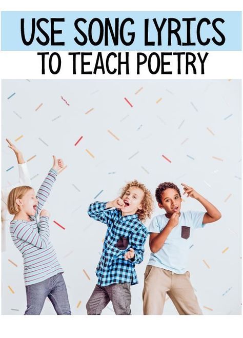 Close Reading Using Song Lyrics - If you want more engagement and buy in during your poetry reading lessons, you HAVE to read this blog post! Your upper elementary and middle school students are sure to love this! (It even works in many high school classrooms!) Click through to get tips and ideas for analyzing song lyrics with your students to reinforce learning. Great suggestions when you click through! {2nd, 3rd, 4th, 5th, 6th, 7th, 8th grade} #MrMault Poetry Lessons Elementary, High School Classrooms, Multisensory Phonics, Creative Writing Exercises, Reading Task Cards, Poetry Activities, Poetry Unit, Visual Literacy, Poetry For Kids